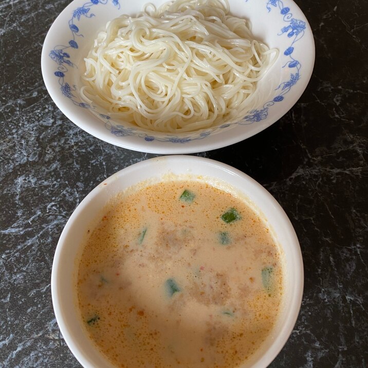 中華風アレンジレシピ!ごま豆乳坦々素麺